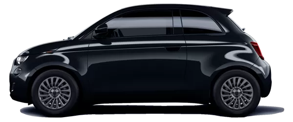 2025 Fiat 500e Onyx Black Color